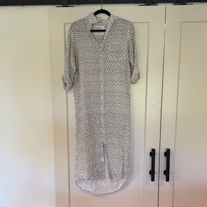 Frank & Eileen Geometric Long Sleeve Dress